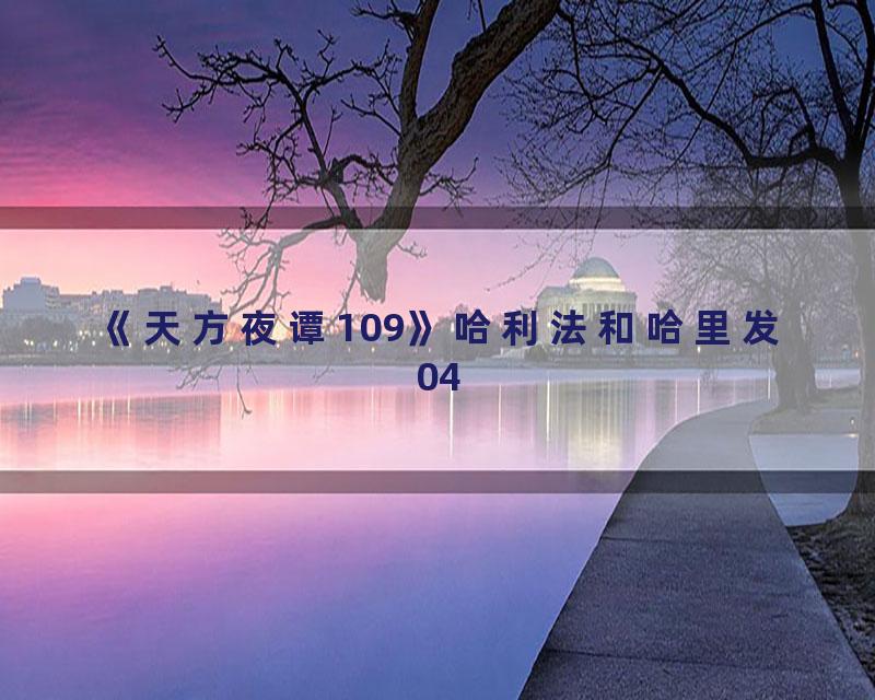 《天方夜谭109》哈利法和哈里发04