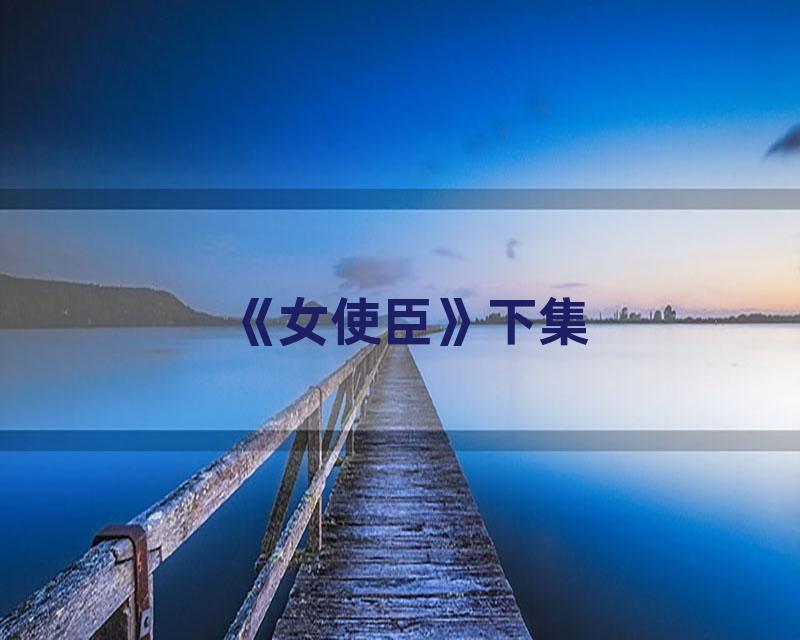 《女使臣》下集