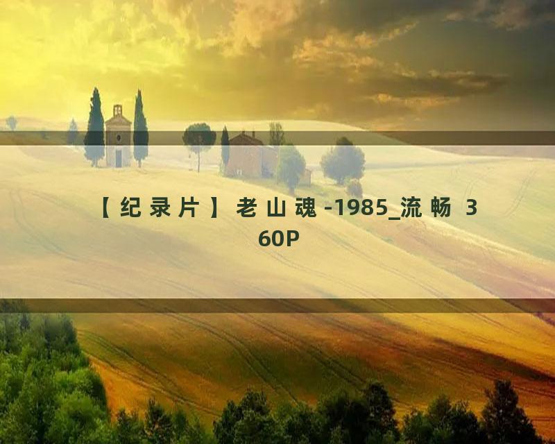 【纪录片】老山魂-1985_流畅 360P