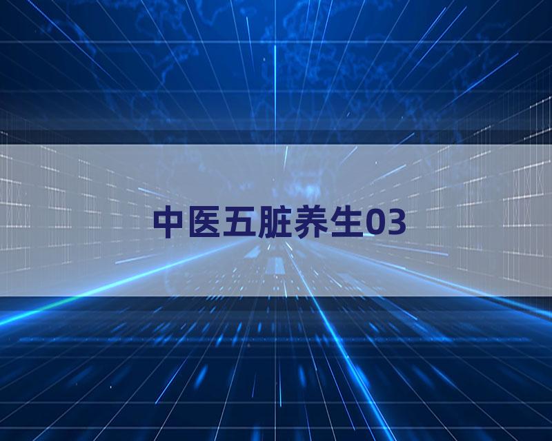 中医五脏养生03