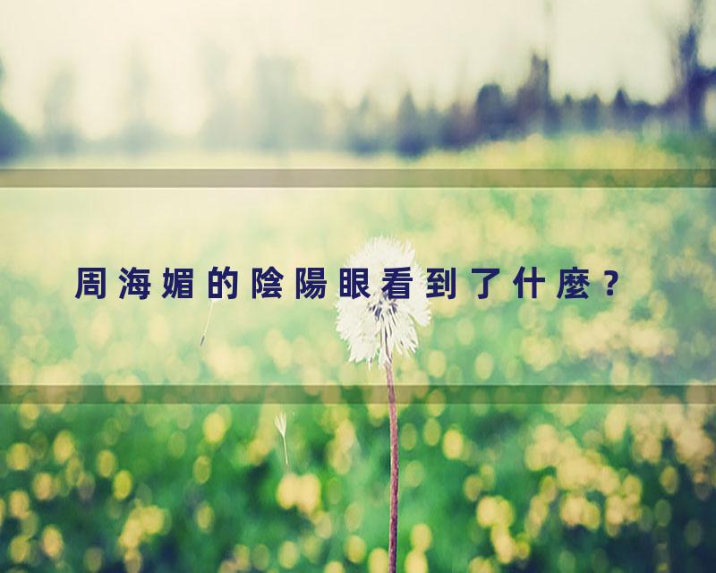 周海媚的陰陽眼看到了什麼？