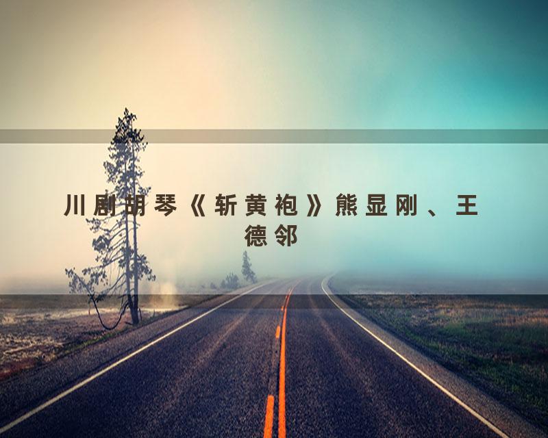 川剧胡琴《斩黄袍》熊显刚、王德邻