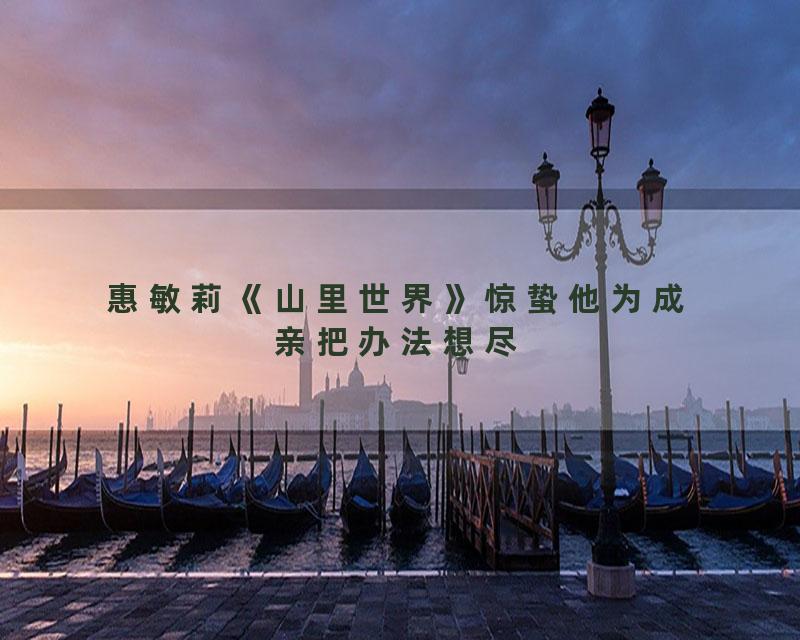 惠敏莉《山里世界》惊蛰他为成亲把办法想尽