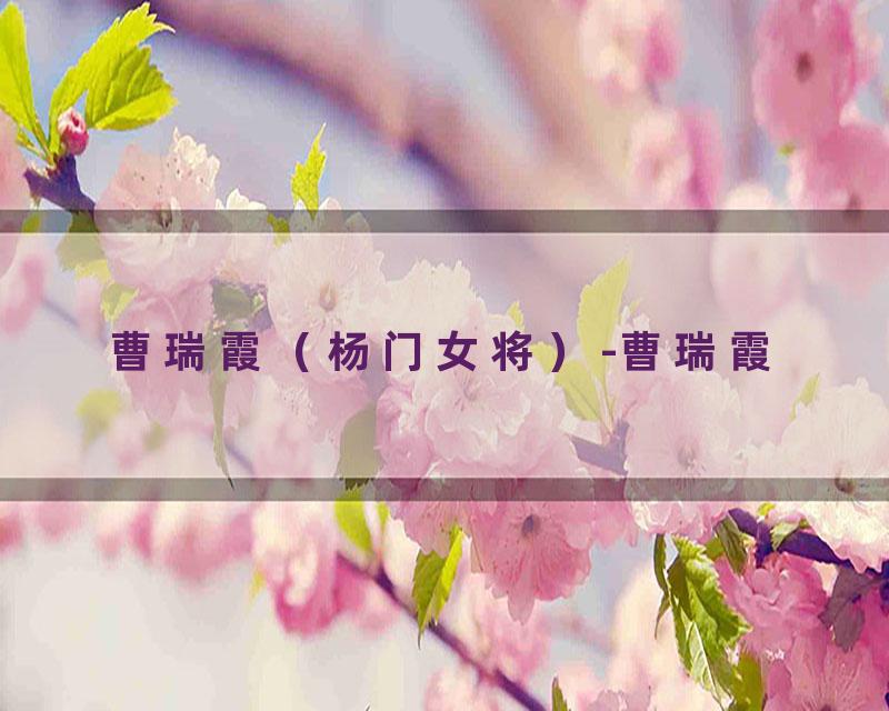 曹瑞霞（杨门女将）-曹瑞霞