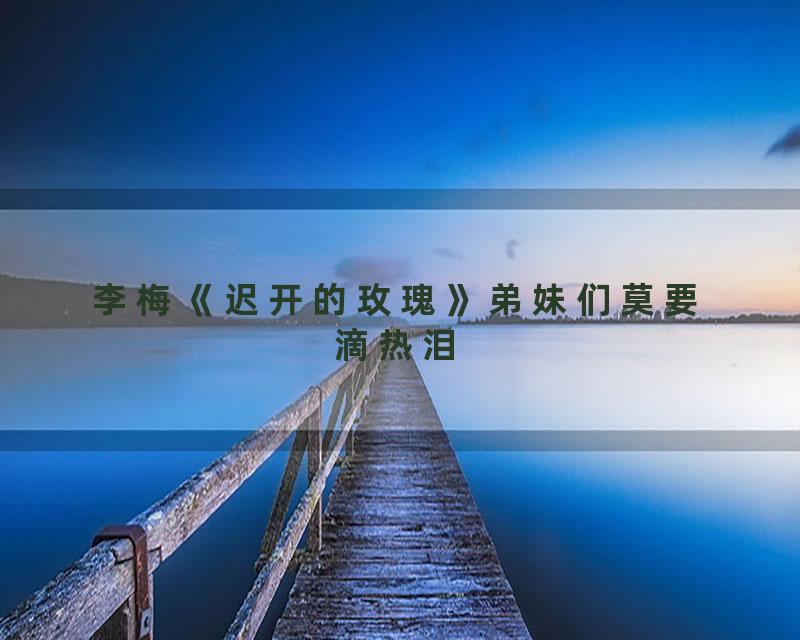 李梅《迟开的玫瑰》弟妹们莫要滴热泪