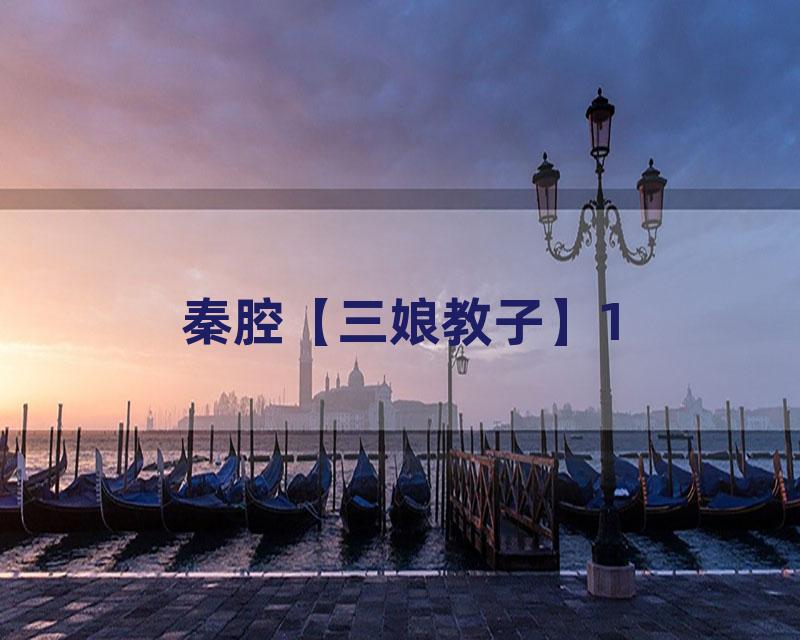 秦腔【三娘教子】1