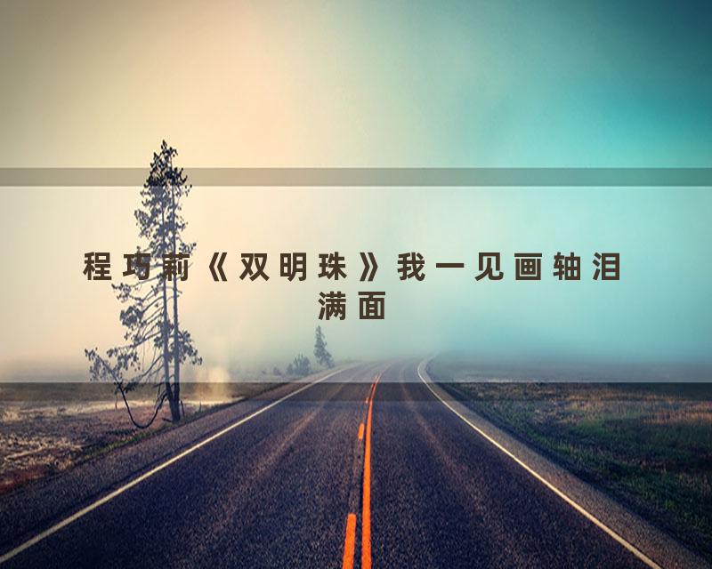程巧莉《双明珠》我一见画轴泪满面