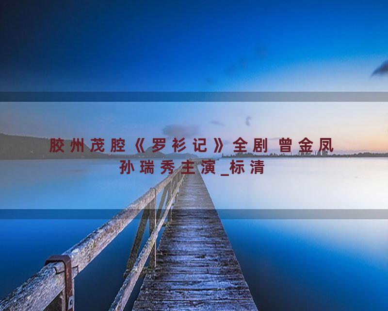 胶州茂腔《罗衫记》全剧 曾金凤孙瑞秀主演_标清