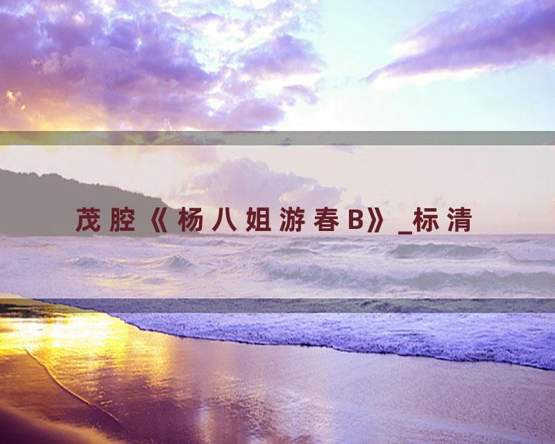 茂腔《杨八姐游春B》_标清