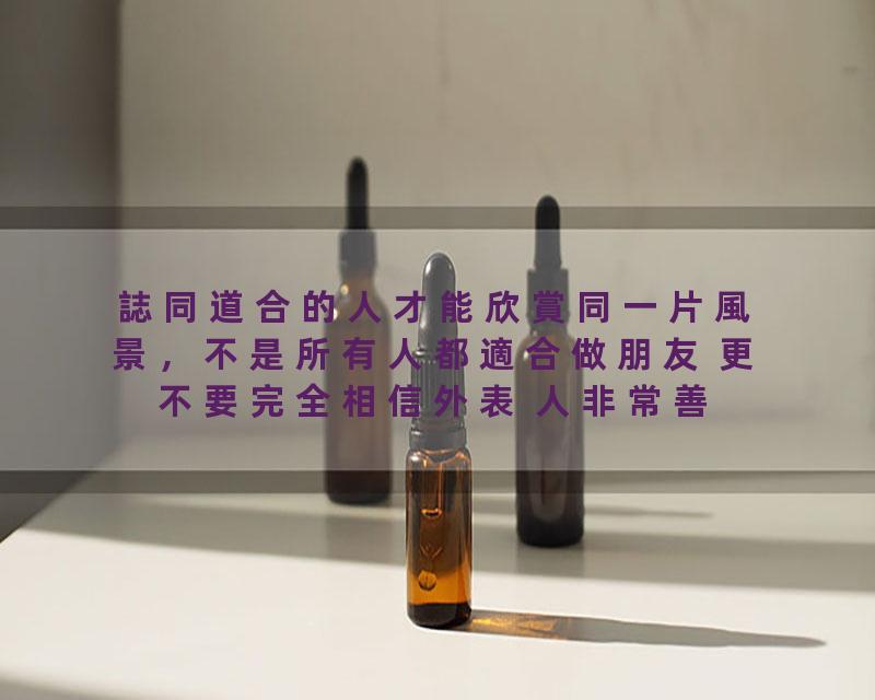 誌同道合的人才能欣賞同一片風景，不是所有人都適合做朋友 更不要完全相信外表 人非常善於偽裝 我們需要結交有用之人 會對自…