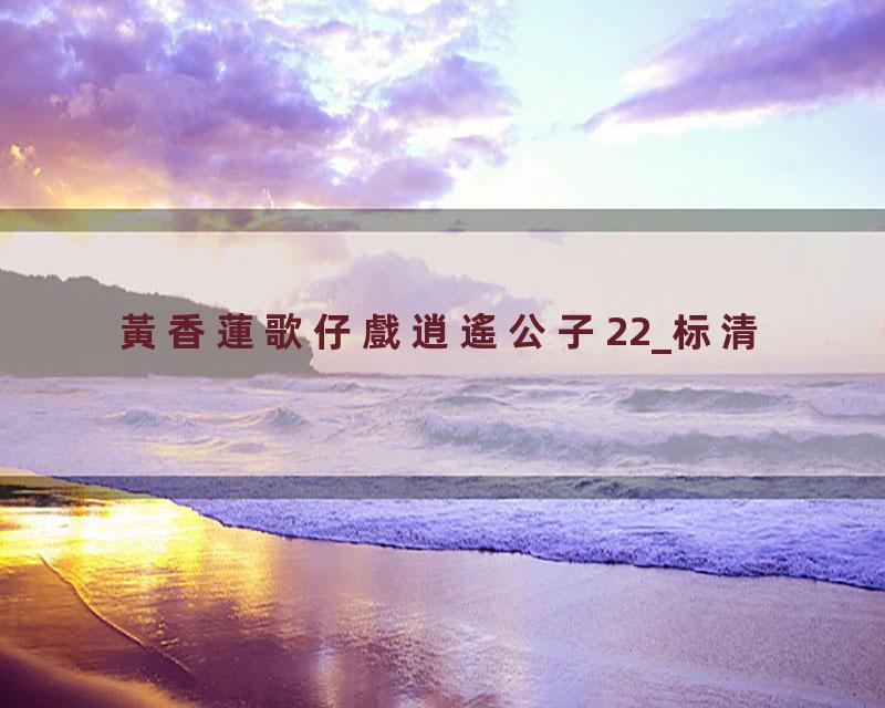 黃香蓮歌仔戲逍遙公子22_标清