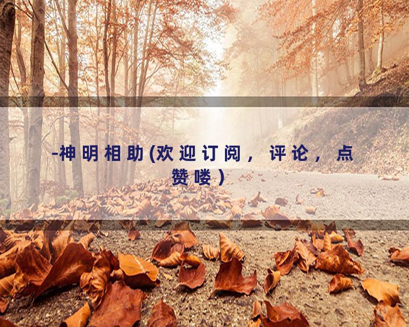 -神明相助(欢迎订阅，评论，点赞喽）