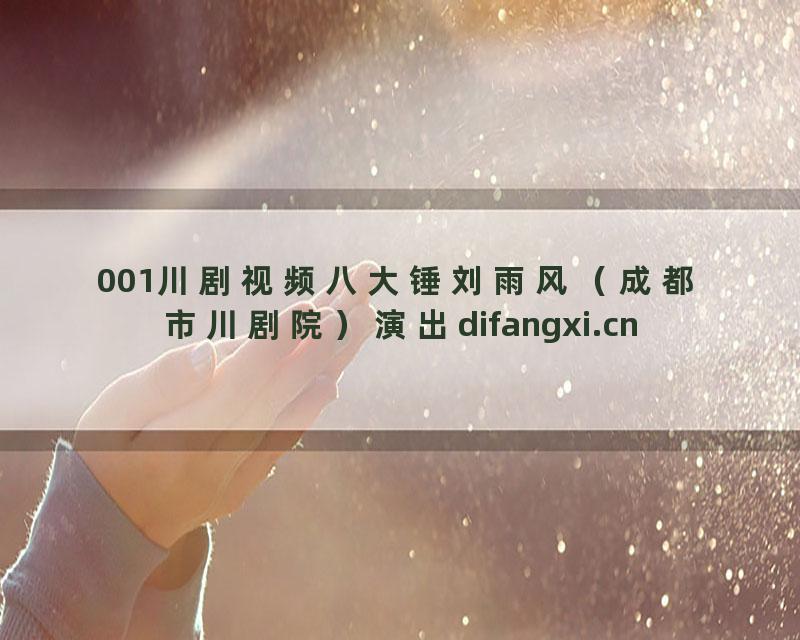 001川剧视频八大锤刘雨风（成都市川剧院）演出