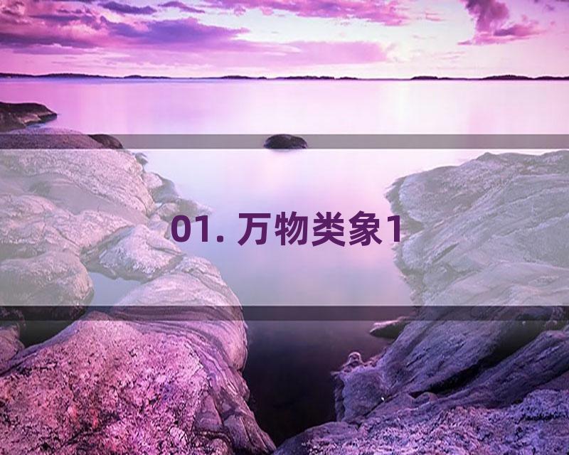 01. 万物类象1