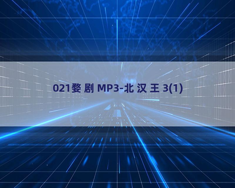 021婺剧MP3-北汉王3(1)