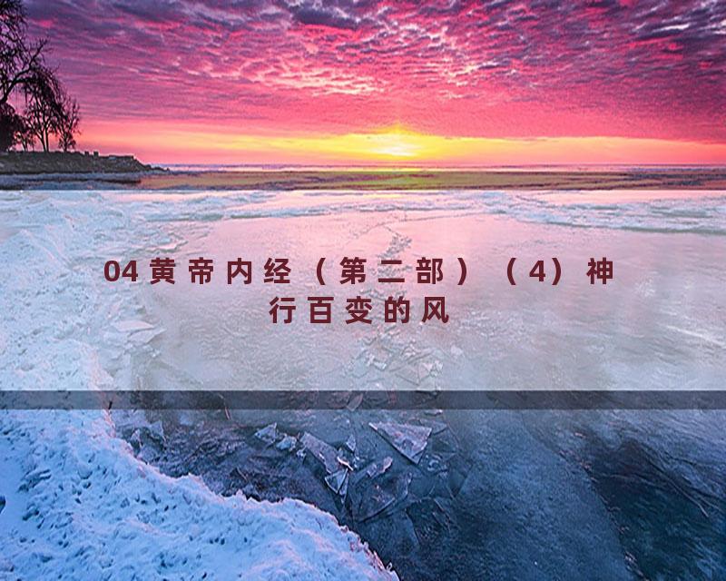 04 黄帝内经（第二部）（4）神行百变的风