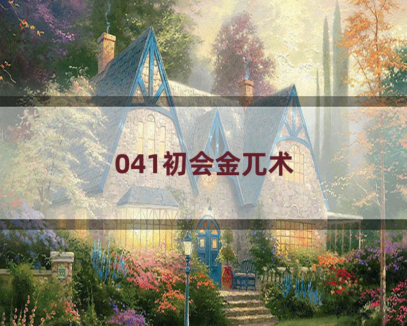 041初会金兀术
