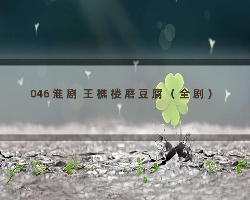 046 淮剧 王樵楼磨豆腐（全剧）