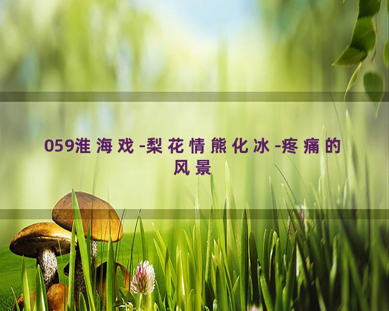 059淮海戏-梨花情熊化冰-疼痛的风景