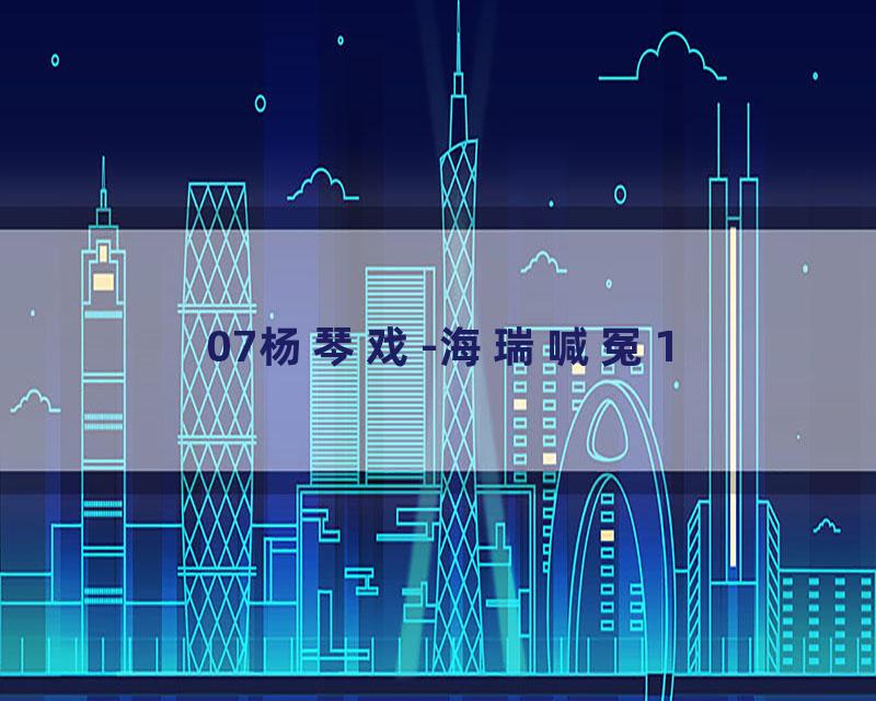 07杨琴戏-海瑞喊冤1