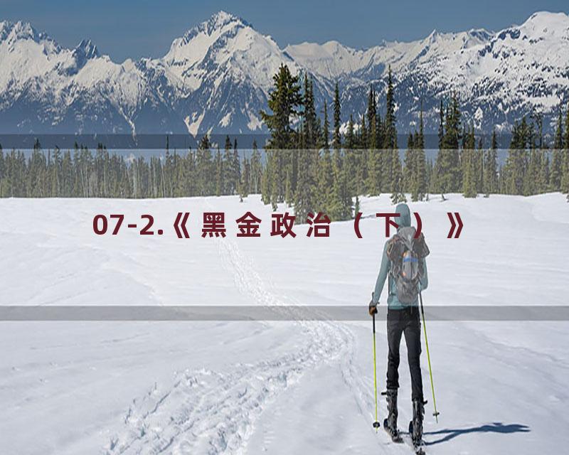 07-2.《黑金政治（下）》