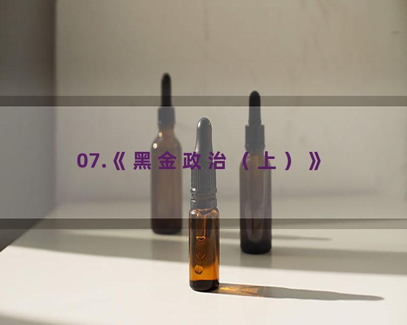 07.《黑金政治（上）》