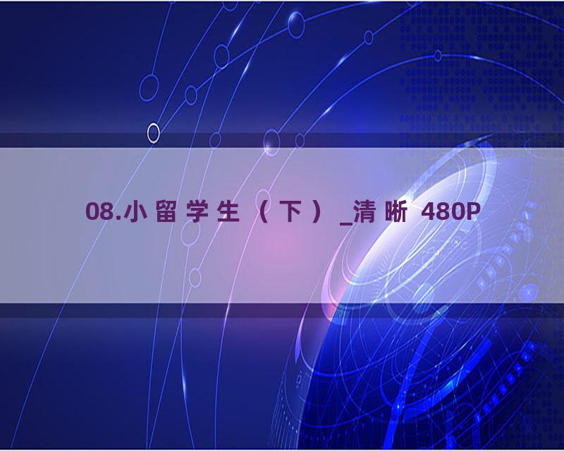 08.小留学生（下）_清晰 480P