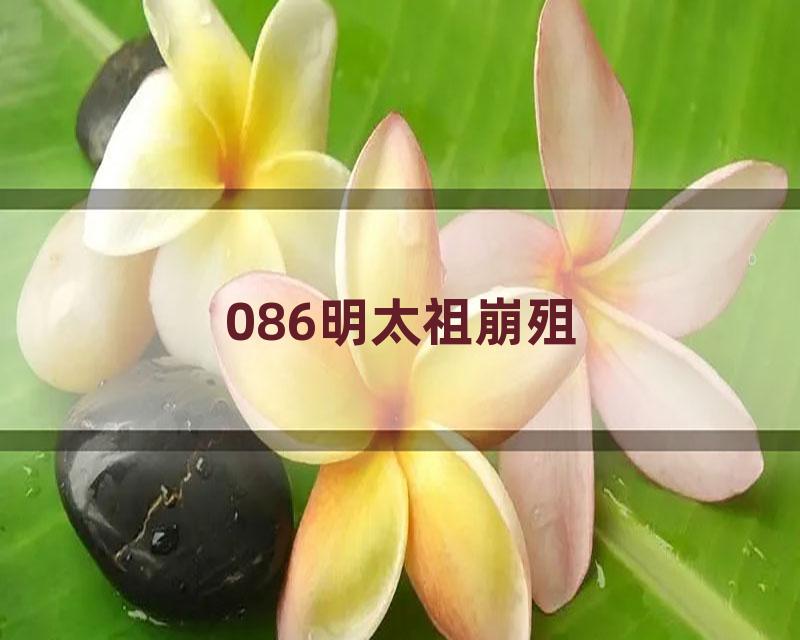 086明太祖崩殂