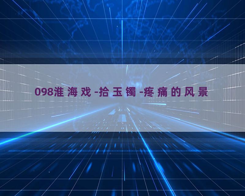 098淮海戏-拾玉镯-疼痛的风景