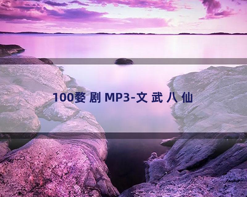 100婺剧MP3-文武八仙