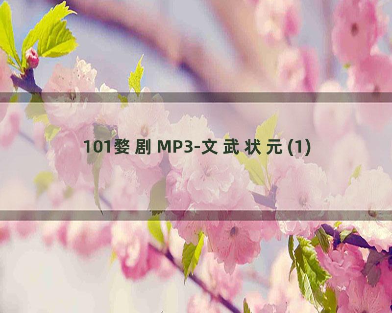 101婺剧MP3-文武状元(1)