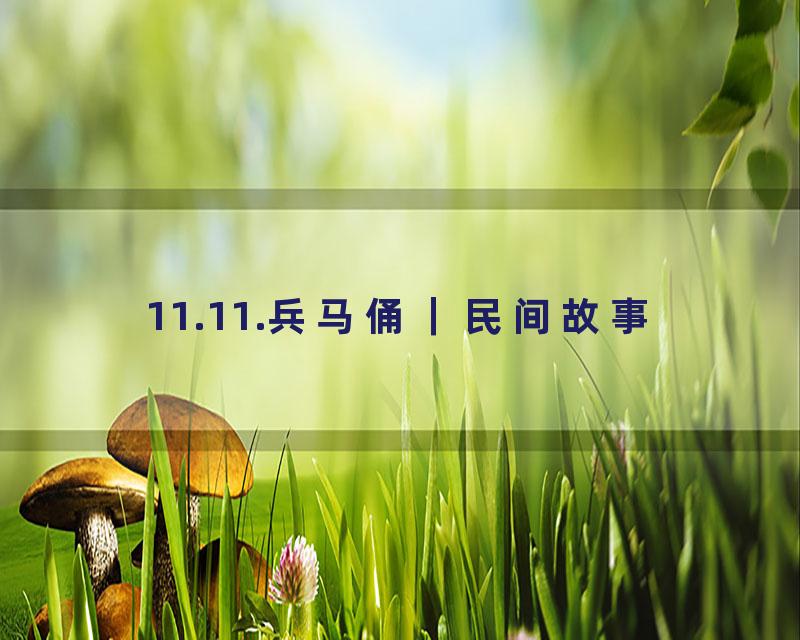 11.11.兵马俑｜民间故事