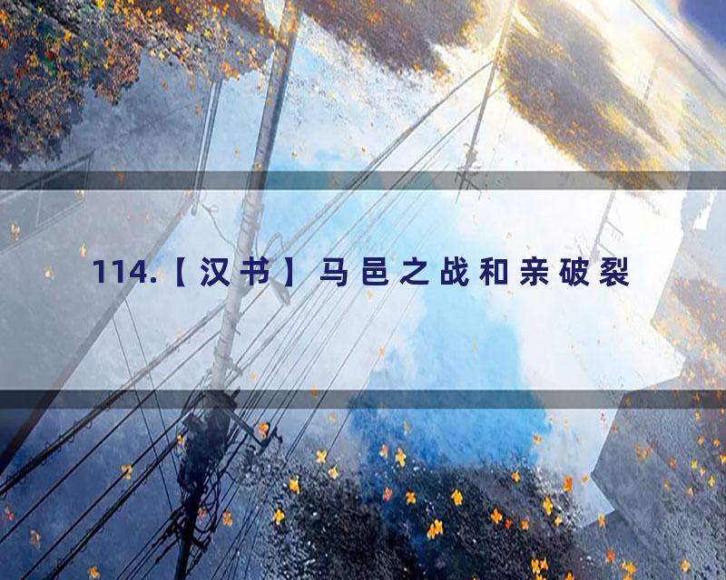 114.【汉书】马邑之战和亲破裂