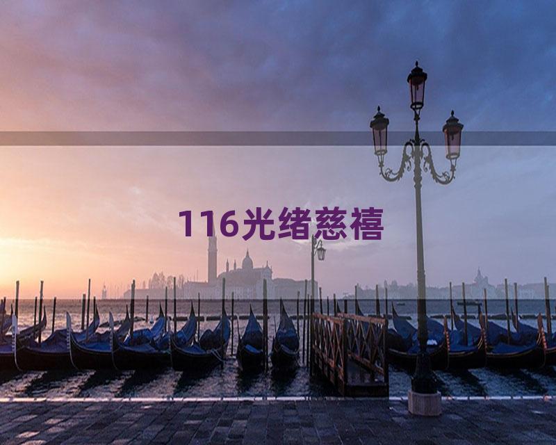 116光绪慈禧