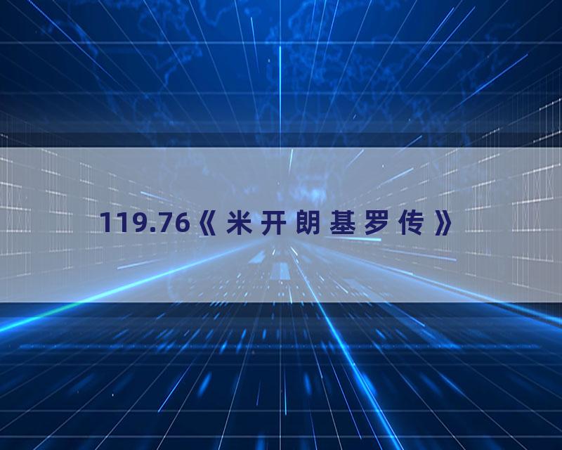 119.76《米开朗基罗传》