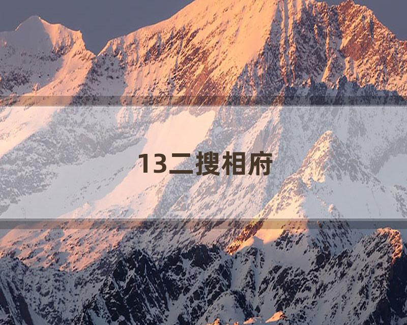 13二搜相府