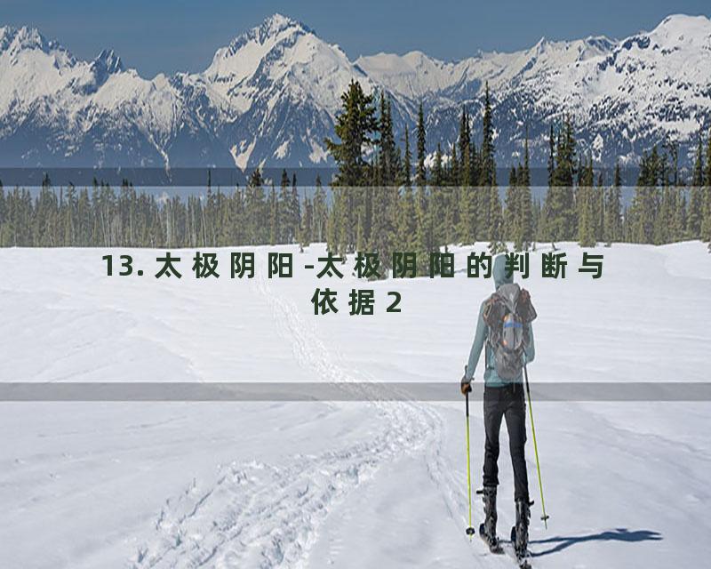 13. 太极阴阳-太极阴阳的判断与依据2