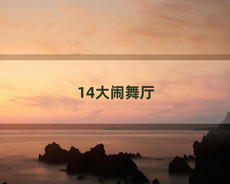 14大闹舞厅