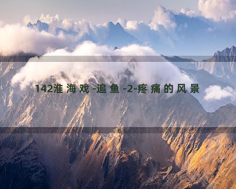 142淮海戏-追鱼-2-疼痛的风景