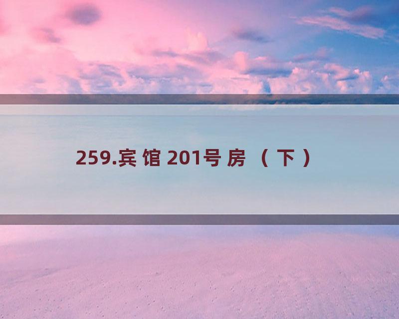 259.宾馆201号房（下）