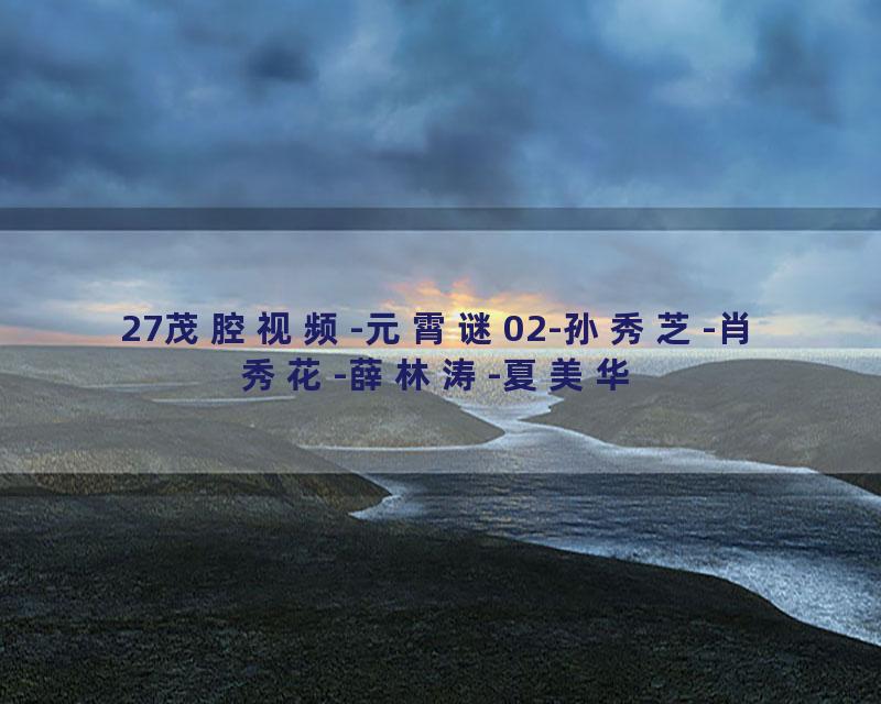 27茂腔视频-元霄谜02-孙秀芝-肖秀花-薛林涛-夏美华