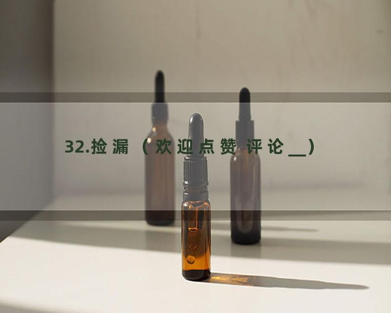 32.捡漏（欢迎点赞 评论__）