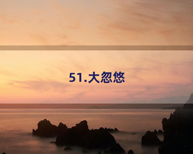 51.大忽悠
