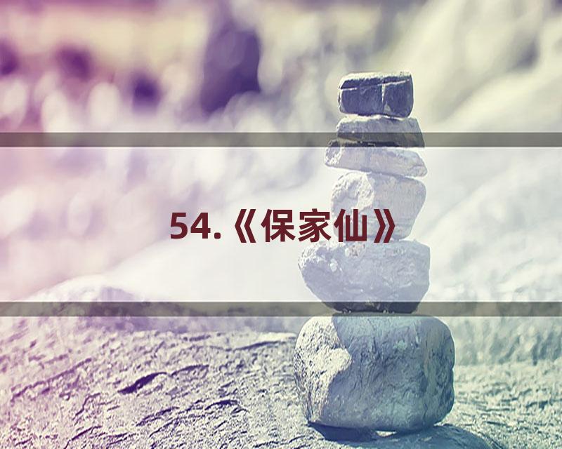 54.《保家仙》