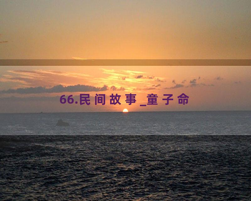 66.民间故事_童子命