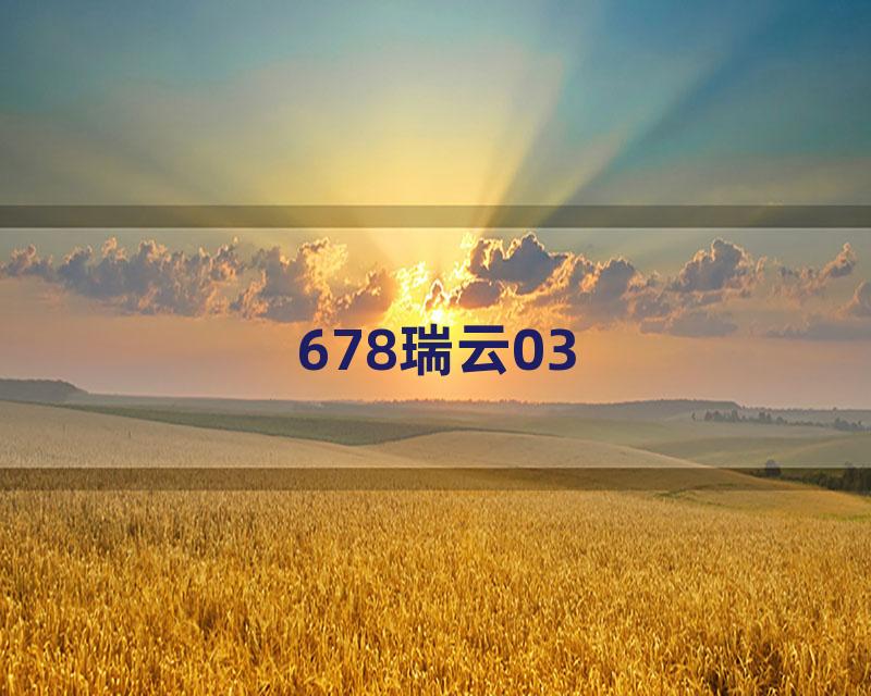 678瑞云03