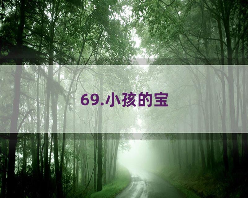 69.小孩的宝