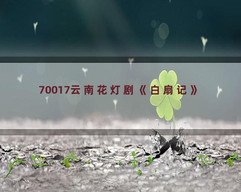 70017云南花灯剧《白扇记》