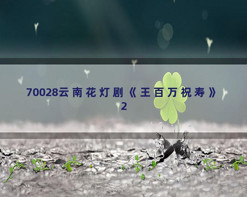 70028云南花灯剧《王百万祝寿》2