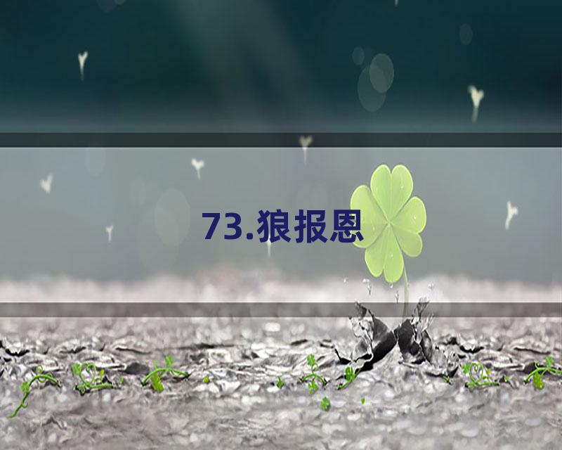 73.狼报恩